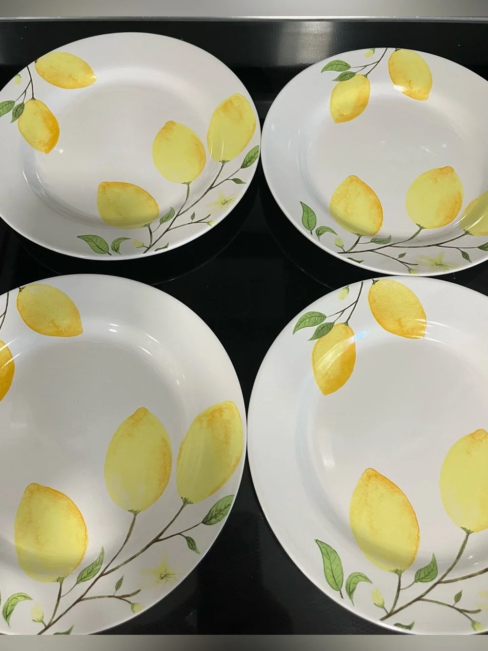 Sur La Table Set of 4/Lemon Salad Plates 8.5